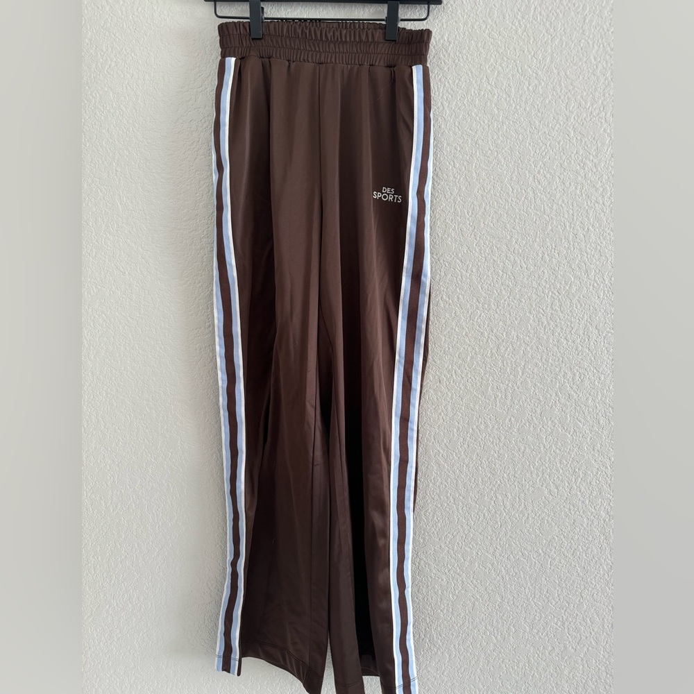 Divided. H&M brown striped track pants size XS Des‎ Sports workout pants joggers